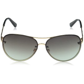 TAHARI womens Th651 Metal UV Protective Crystal Women s Aviator Sunglasses Elegant Gifts for Women 62 mm, Gold & Black, mm US