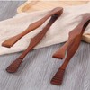 BBQ Cooking Tongs Wooden Clip Buffet Food Tongs Bread Tong