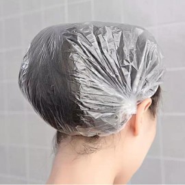투명 일회용 염색 비닐 헤어캡 위생모자 샤워캡 100매 (특가) Transparent Disposable Colorful Vinyl Hair Cap Sanitary Cap Shower Cap 100 Pieces (Special Offer)