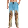 visesunny Men's Pajama Bottoms Cotton Lightweight Monkey Casual Lounge Pants