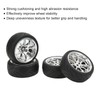 4PCS RC Car Tires,1/10 RC Wheels Strong Cushioning RC Tires