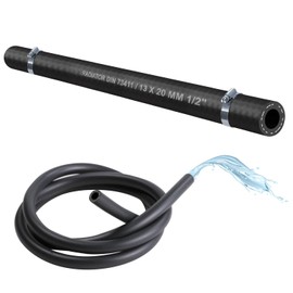 (13 mm) 1x Metre Car EPDM Rubber Hose Radiator Hose Cooling Water Hose Hot Water Hose -40 to +120C ° DIN 73411 (2x W2 Clamp DIN3017) (13 x 20 mm 1/2 Inch (Clamp Large 12 x 20 mm))
