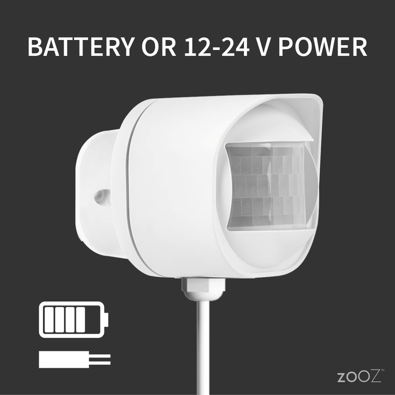Zooz Outdoor/Indoor Motion Sensor ZSE70, Z-Wave Long Range, Temperature Monitoring,