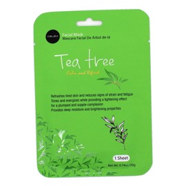 Celavi Essence Facial Mask Paper Sheet Korea Skin Care Moisturizing 12 Pack (Tea Tree)