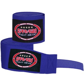 Farabi Kids Hand Wraps Strethcable 2.5 Meter Long Hand Protection Inner Wraps (Blue)