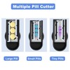 Qeedee 2 Pack Multiple Pill Cutter for Small or Tiny
