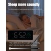 Digital Alarm Clock for Bedrooms - with Temperature, Triple Alarm,