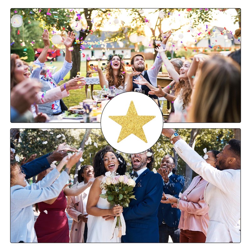sourcing map 200Pcs Star Confetti Glitter Confetti Table Confetti Decor