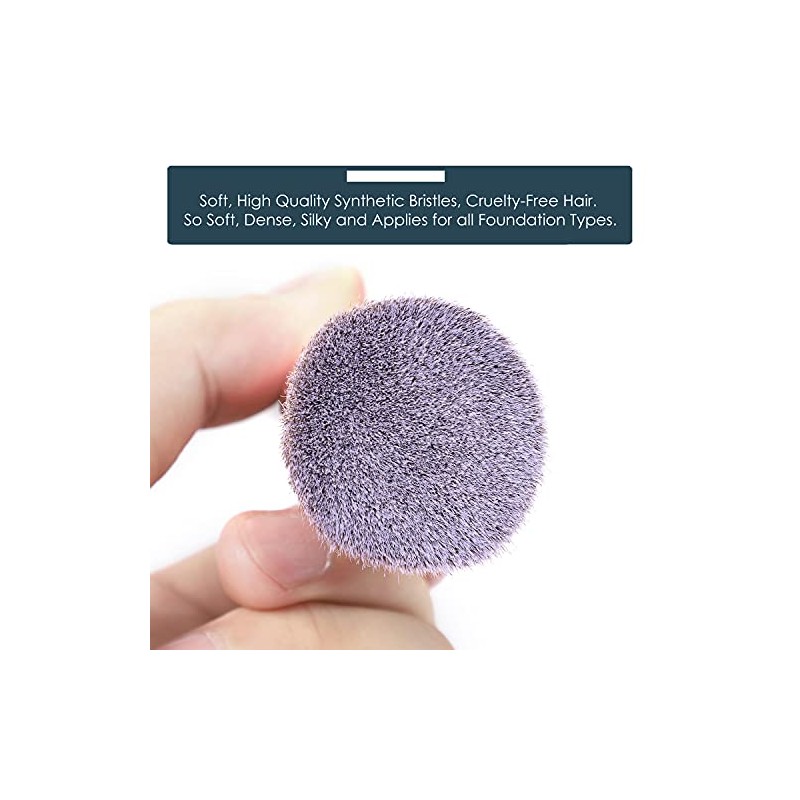 Brocha Base Kabuki Parte Superior Plana Maquillaje Líquido Mezcla Crema