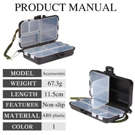 GREE Tackle Box Fishing Tackle Storage Fishing Bait Lures Case Portable Rigging Tackle Storage Individual Compartment Fishing Tackle Box