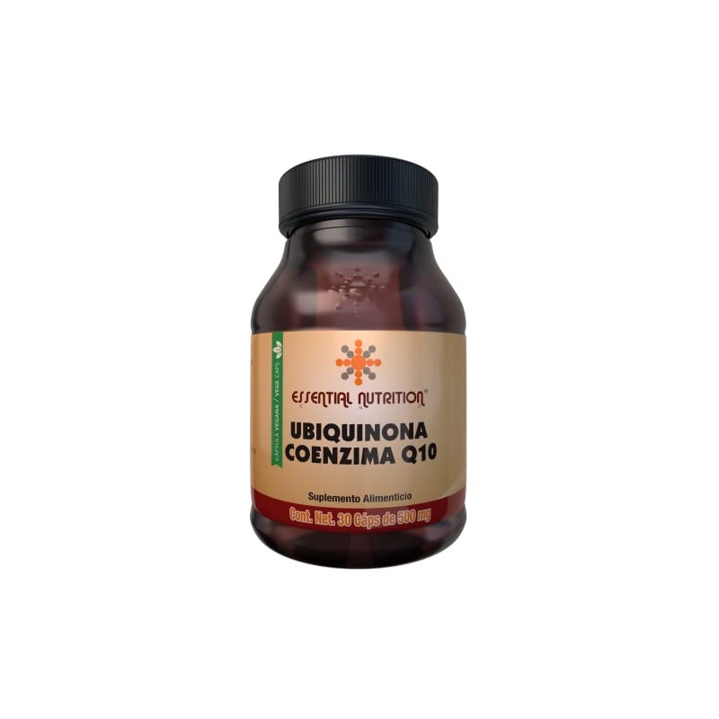 Essential Nutrition Ubiquinona Coenzima Q10 50 mg Cápsulas Veganas de