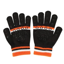 Puma 041798 2024FW Men's Women's Sports Accessories Accessories Soccer Gloves Anti-slip Thermal Cat Logo Magic Gloves, 24 Fall/Winter Colors Puma Black/Frame Flicker (09), M