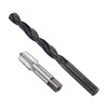 sourcing map Tap and Drill Bit Set, 1/4-18 NPT Thread