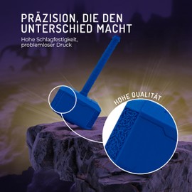 WINKLE PLA Tough Filament 1.75 mm Dark Blue, 300 g Spool, 3D Printer Filament Compatible with FDM Printers, 3D Printing Materials, Dimensional Accuracy +/- 0.05 mm, Biodegradable, High Tenacity and