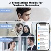exsulity Language Translator Earbuds,Support 144 Languages Translation Fast Reaction in