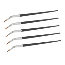 Angled Brush Set, Pack of 5 Fiber Bent Brush Multifunctional Makeup Angled Brushes Cosmetic Tool for Concealer Eye Makeup Brush Tool Wedding Party Powder Rooms Use