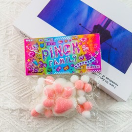 GARKALY Taba Cat Squishy Squeeze Toys, Squishy Chuu, Cat Paw Squishy Stress Relief Sensory Toy, Pinch Family Squishy Toys, Jelly Kitty Paw Squishy for Kids Adults (White)