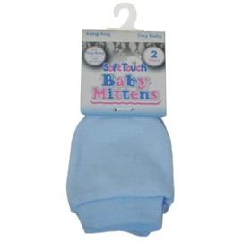Mini Mart Online Limited Tiny Baby Anti Scratch Mittens, 2 Pairs, Scratch Mitts, Twin Pack 100 Cotton