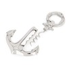 NKlaus Maritime Bottle Opener and Corkscrew Anchor Made of Nickel-Plated