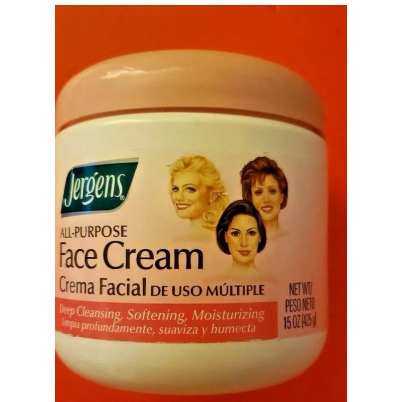 JERGENS ALL PURPOSE FACE CREAM SMOOTH SKIN MOISTURIZER SOFTENING/15OZ