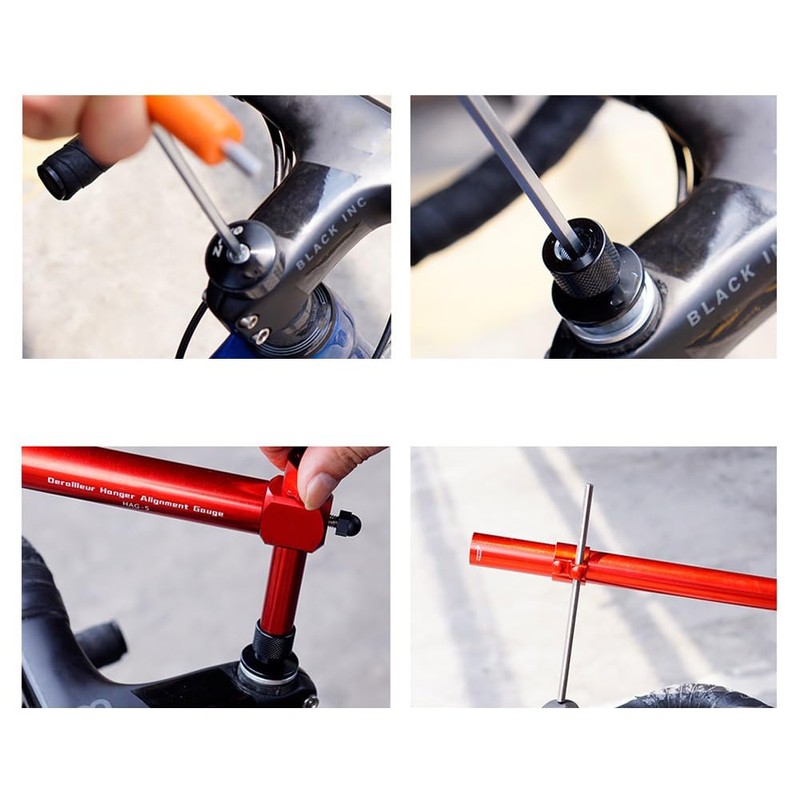 Hapihom Bicycle Derailleur Hanger Alignment Gauge Tool, Bicycle Front Derailleur