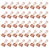 LELE LIFE Same Size Rose Gold Binder Clips 40 Pack