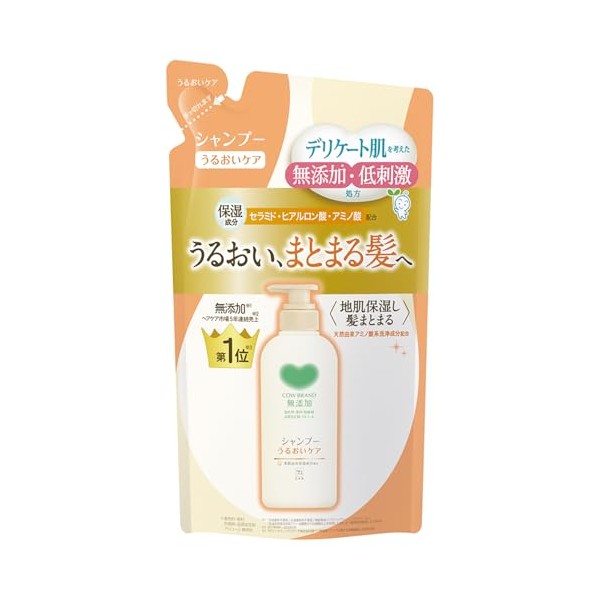 Cow Brand Additive-Free Shampoo, Moisture Care Refill, 12.2 fl oz