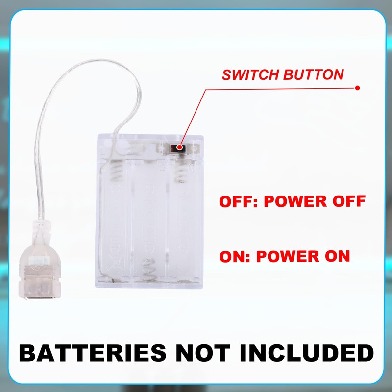 Portable Battery Pack for 5V LED Neon Sign, Power Supply
