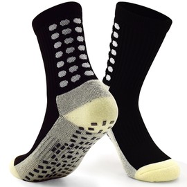 ELUTONG Kids Grip Soccer Socks Anti Slip Football Athletic Sports Crew Socks for 4-16 Years Youth Boys Girls (New Upgrade)