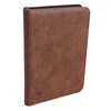 WINTRA 504 Pockets Classical Brown leather Card Binder, Premium 9-Pocket