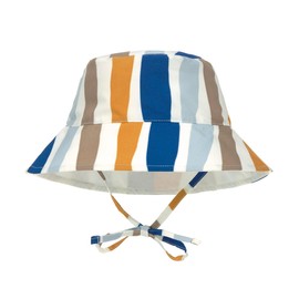 LÄSSIG Unisex Children's Sun Hat, Waves blue/nature