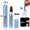 sangzisally 5ML Travel Perfume Bottle Refillable, 4PC Mini Perfume Refillable