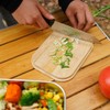 Stainless Steel Bento Lunch Box Metal Containers Wood Lid with