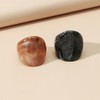 SAVNOJW 2Pcs Acrylic Candy Geometric Rings for Women, Chunky Resin