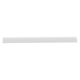 CRL White Frameless Shower Door Half-Round Threshold - 31 in long