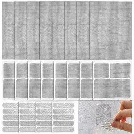 Wasserdichtes Netz Reparaturpflaster, 56 Stück Fliegengitter Reparatur Set, 5 Stile Fliegengitter Reparatur Klebeband, Selbstklebend Glasfaser Reparaturband (13x18 / 5 x 5 / 5x6.8 / 6x12 / 105x6 cm)