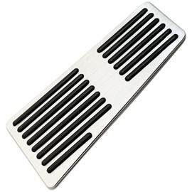 S-NET Aluminum Foot Pedal Cover General Purpose External Footrest Interior Custom Dress Up Toyota Honda Mazda SN-327-PC Silver