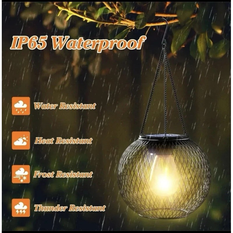 KagoLing 4PCS Solar LED Lantern Light Outdoor Garden Patio Path