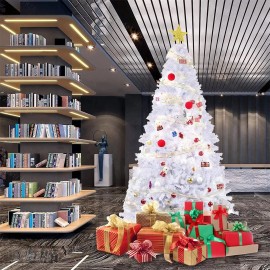 PLKO 8FT Premium Spruce Artificial Holiday Christmas Tree for Home, Office, Party ...