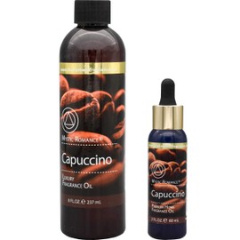 Capuccino 8oz and 2oz Fragrance Oil Set (Two Bottles, one with Dropper)