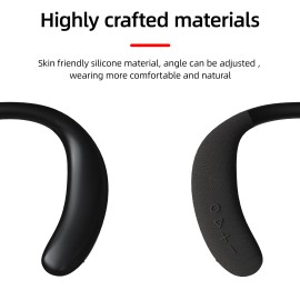 New Upgrade High Quality Neckband Speaker EBS-918 Wearable Portable Wireless Audio Player Waterproof Handsfree Gaming Speakerscolor: Black