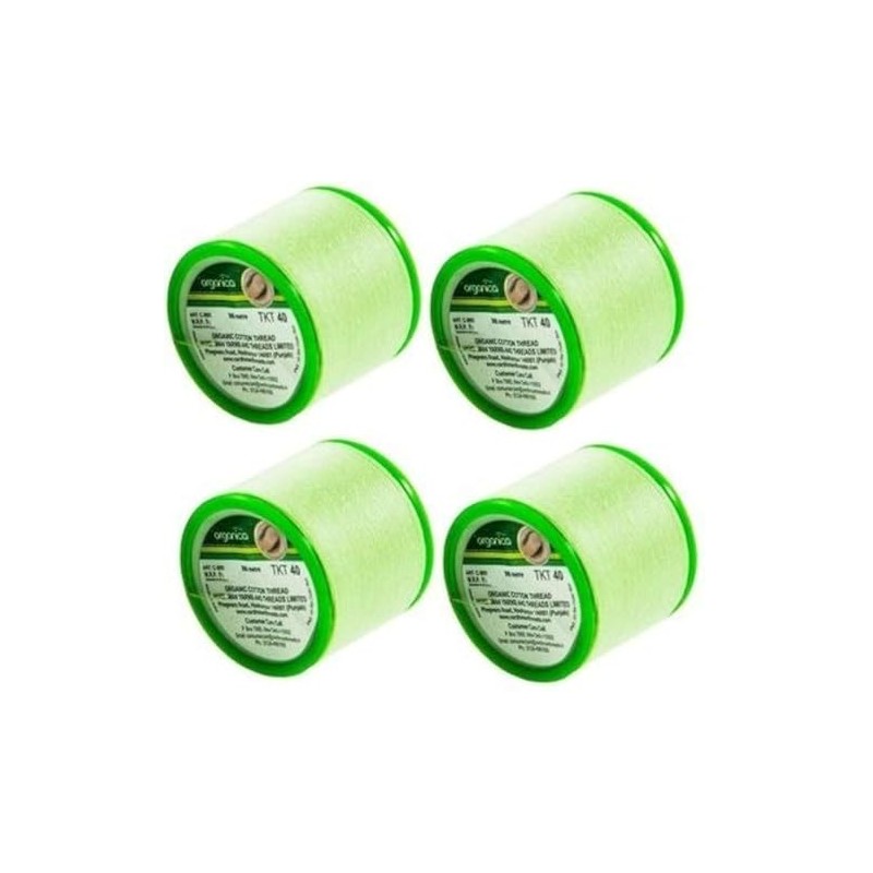 4 x 300 m Organica Organic Cotton Eyebrow Threading Thread