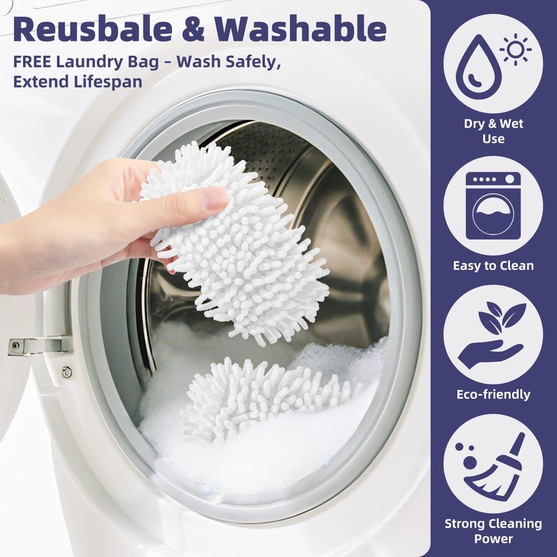 LOVECO 4 Pack Universal Steam Cleaner Accessories, Reusable Steam Shot