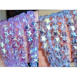 Vintage Star Neodymium Glass Beads 12mm Color Changing Alexandrite Glass 10pcs