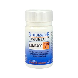 Schuessler Tissue Salts Comb G Lumbago 125 Tablets