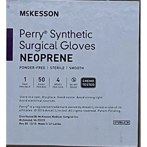 McKesson (200) Pairs McKesson Perry Synthetic Surgical Gloves Sterile Pair