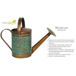 Robert Allen Home & Garden Robert Allen MPT01186, Vintage Copper Morgan Metal Watering Can, 1 Gallon