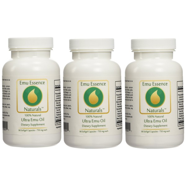 Emu Essence Ultra Emu Oil Dietary Supplements - 3 Pack