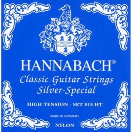 Hannabach 652537 Series 815 Silver Special High Tension String Set for Classic Guitar - Blue