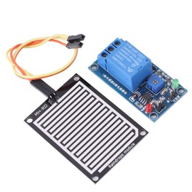 Raindrops Sensor, 12V Rain Dectection Module Adjustable Rain Sensor Controller Relay for Weather Monitoring